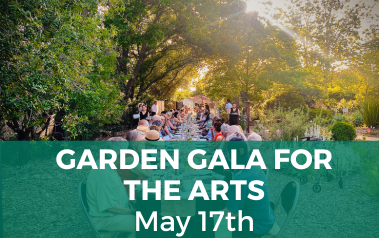 Dinner in the Garden May - photo of guests at a table in a garden