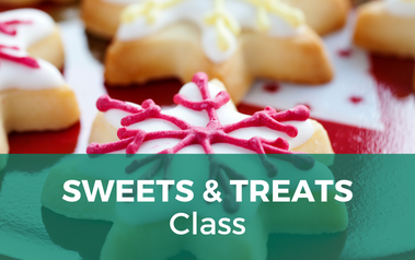 Sweets and Treats Class - image of snowflake sugar cookies