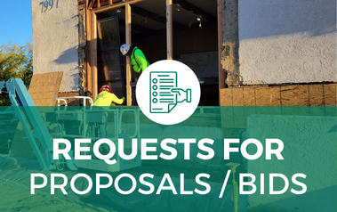 REQUESTS FOR PROPOSALS _ BIDS - image of construction workers working in the window of a building