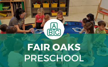 Fair Oaks Preschool - image of children sitting in circle with teacher