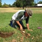  Sam repairing irrigation on the soccer fields