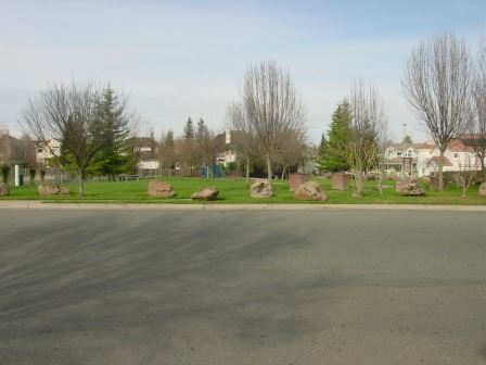 Green space with large rocks Green space with large rocks